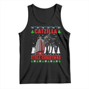 Nakatomi Plaza Christmas Tank Top Funny Catzilla Monster Xmas TS14 Black Print Your Wear
