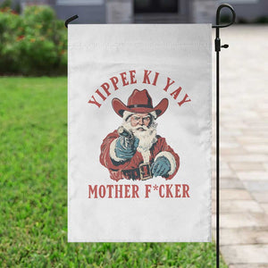 Yippee Ki Yay Mother Fcker Garden Flag Funny Santa Gun Christmas TS14 Print Your Wear