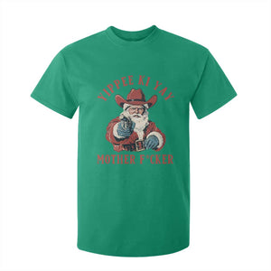 Yippee Ki Yay Mother Fcker T Shirt For Kid Funny Santa Gun Christmas TS14 Irish Green Print Your Wear