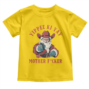Yippee Ki Yay Mother Fcker Toddler T Shirt Funny Santa Gun Christmas TS14 Daisy Print Your Wear