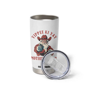 Yippee Ki Yay Mother Fcker Tumbler Cup Funny Santa Gun Christmas TS14 Print Your Wear