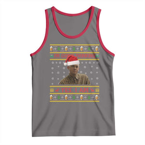 Ed Gein Christmas Tank Top I Am Going Drinking Yes I Am Christmas TS14 Deep Heather Red Print Your Wear