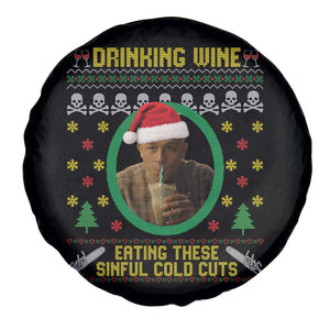 Ed Gein Christmas Spare Tire Cover Drinking Wine Eating These Sinful Cold Cuts TS14 Print Your Wear