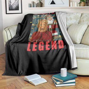 Santa Christmas Movie Funny Throw Blanket Naughty List Legend TS14 Print Your Wear