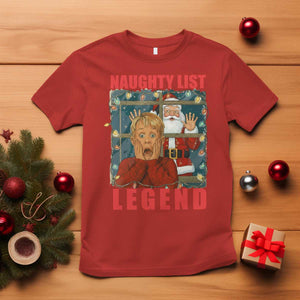 Santa Christmas Movie Funny T Shirt Naughty List Legend TS14 Red Print Your Wear