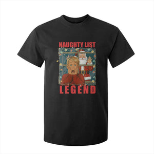 Santa Christmas Movie Funny T Shirt For Kid Naughty List Legend TS14 Black Print Your Wear