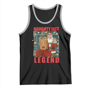 Santa Christmas Movie Funny Tank Top Naughty List Legend TS14 Black Athletic Heather Print Your Wear