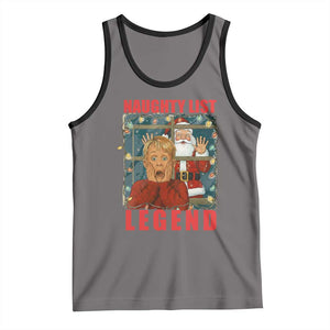 Santa Christmas Movie Funny Tank Top Naughty List Legend TS14 Deep Heather Black Print Your Wear
