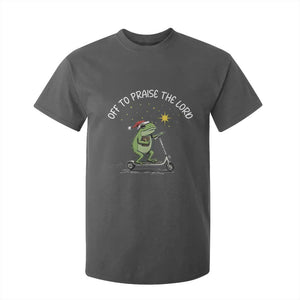 Funny Frog Christian T Shirt For Kid Off To Praise The Lord TS14 Dark Heather Print Your Wear