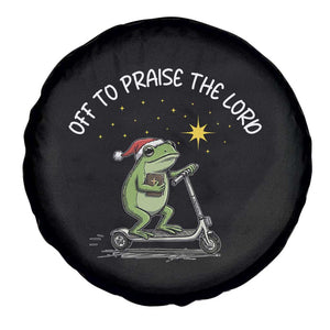 Funny Frog Christian Spare Tire Cover Off To Praise The Lord TS14 Print Your Wear