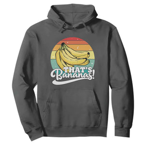 That's Bananas Hoodie Funny Banana Lover Saying TS14 Dark Heather Print Your Wear
