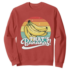 That's Bananas Sweatshirt Funny Banana Lover Saying TS14 Red Print Your Wear