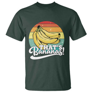 That's Bananas T Shirt Funny Banana Lover Saying TS14 Dark Forest Green Print Your Wear