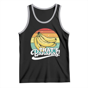 That's Bananas Tank Top Funny Banana Lover Saying TS14 Black Athletic Heather Print Your Wear