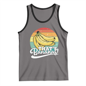 That's Bananas Tank Top Funny Banana Lover Saying TS14 Deep Heather Black Print Your Wear