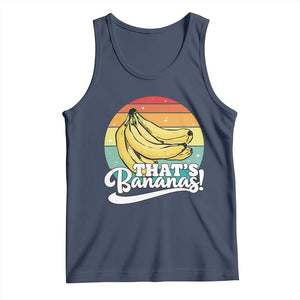 That's Bananas Tank Top Funny Banana Lover Saying TS14 Navy Print Your Wear