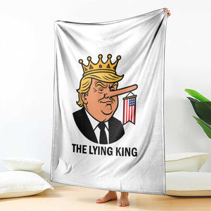 The Lying King Trump Throw Blanket Funny Political Satire TS14 Print Your Wear