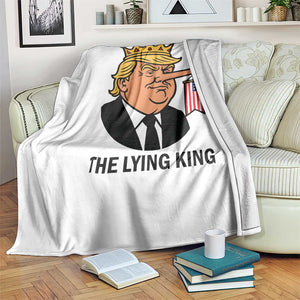 The Lying King Trump Throw Blanket Funny Political Satire TS14 Print Your Wear