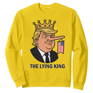 The Lying King Trump Sweatshirt Funny Political Satire TS14 Daisy Print Your Wear