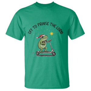 Off To Praise The Lord T Shirt Funny Frog Christian TS14 Irish Green Print Your Wear