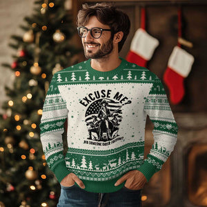 Freedom Resist Protest Civil Rights Ugly Christmas Sweater Excuse Me Did Someone Order Freedom TS14 Beige Green Print Your Wear