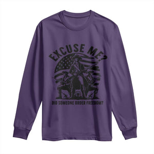 Freedom Resist Protest Civil Rights Long Sleeve Shirt Excuse Me Did Someone Order Freedom TS14 Purple Print Your Wear