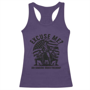Freedom Resist Protest Civil Rights Racerback Tank Top Excuse Me Did Someone Order Freedom TS14 Purple Print Your Wear