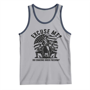Freedom Resist Protest Civil Rights Tank Top Excuse Me Did Someone Order Freedom TS14 Athletic Heather Navy Print Your Wear