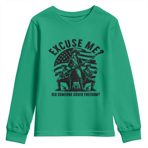 Freedom Resist Protest Civil Rights Youth Sweatshirt Excuse Me Did Someone Order Freedom TS14 Irish Green Print Your Wear