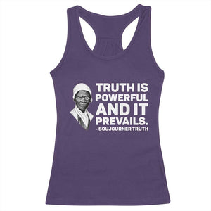 Sojourner Truth Quote Racerback Tank Top Truth is Powerful and It Prevails TS14 Purple Print Your Wear