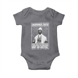 Sojourner Truth Quote Baby Onesie Black History Month TS14 Charcoal Print Your Wear