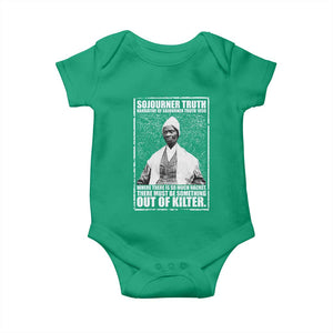 Sojourner Truth Quote Baby Onesie Black History Month TS14 Irish Green Print Your Wear