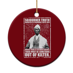 Sojourner Truth Quote Ceramic Ornament Black History Month TS14 1pc Red Print Your Wear