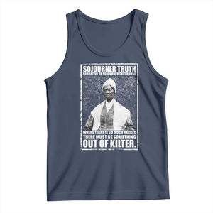 Sojourner Truth Quote Tank Top Black History Month TS14 Navy Print Your Wear