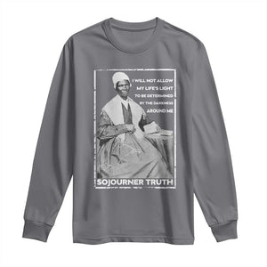 Sojourner Truth Quote Long Sleeve Shirt Black History Month Strong Woman TS14 Charcoal Print Your Wear