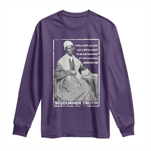 Sojourner Truth Quote Long Sleeve Shirt Black History Month Strong Woman TS14 Purple Print Your Wear