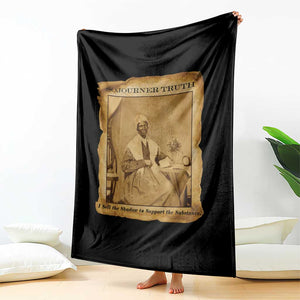 Sojourner Truth Throw Blanket Black Women Quote TS14 Print Your Wear