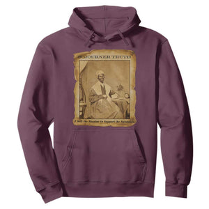 Sojourner Truth Hoodie Black Women Quote TS14 Maroon Print Your Wear
