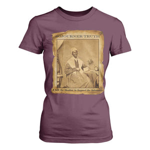 Sojourner Truth T Shirt For Women Black Women Quote TS14 Maroon Print Your Wear