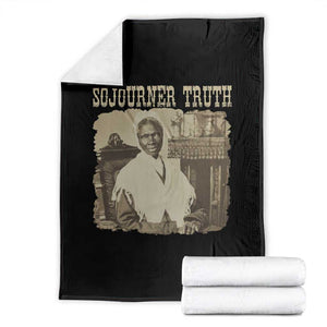 Sojourner Truth Throw Blanket African American Historical Hero TS14 Black Print Your Wear