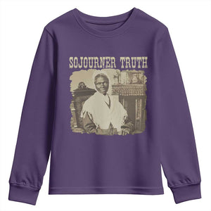 Sojourner Truth Youth Sweatshirt African American Historical Hero TS14 Purple Print Your Wear