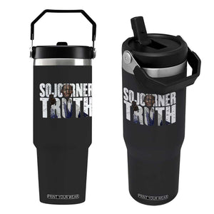 Sojourner Truth Quote Flip Straw Tumbler African American Historical Hero TS14 One Size: 30 oz Black Print Your Wear