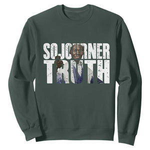 Sojourner Truth Quote Sweatshirt African American Historical Hero TS14 Dark Forest Green Print Your Wear