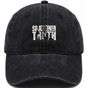 Sojourner Truth Quote Washed Cotton Baseball Cap African American Historical Hero TS14 Washed Cap Universal Fit Black Print Your Wear