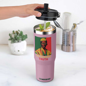 Sojourner Truth Flip Straw Tumbler Black History Month TS14 One Size: 30 oz Light Pink Print Your Wear