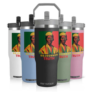 Sojourner Truth Flip Straw Tumbler Black History Month TS14 Print Your Wear