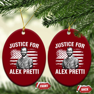 Justices for Alex Pretti Ceramic Ornament Resist Abolish ICE Protest TS14 Print Your Wear