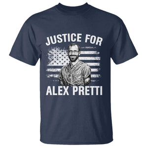 Justices for Alex Pretti T Shirt Resist Abolish ICE Protest TS14 Navy Print Your Wear