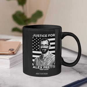 Justices for Alex Pretti Coffee Mug Resist ICE Immigration Deportation Protest Minnesota TS14 Print Your Wear