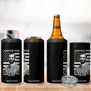 Justices for Alex Pretti 4 in 1 Can Cooler Tumbler Resist ICE Immigration Deportation Protest Minnesota TS14 Print Your Wear